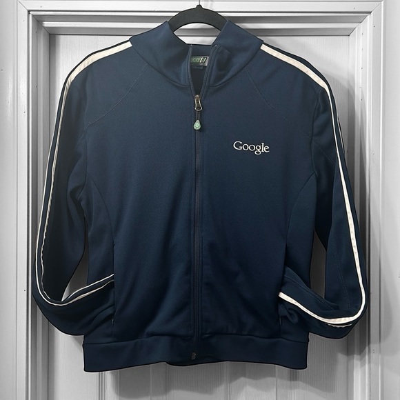 Google Navy eco Full Zip Track Jacket - Picture 1 of 10